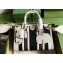Gucci Mini top handle bag with Double G 715771 Canvas and leather White