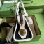 Gucci Mini top handle bag with Double G 715771 Canvas and leather White