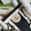 Gucci Mini top handle bag with Double G 715771 Canvas and leather White