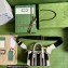Gucci Mini top handle bag with Double G 715771 Canvas and leather White