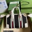 Gucci Small top handle bag with Double G 715772 Canvas and leather White