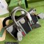 Gucci Small top handle bag with Double G 715772 Canvas and leather Gray