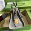 Gucci Small top handle bag with Double G 715772 leather Gray
