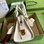 Gucci Small top handle bag with Double G 715772 leather White