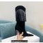 Amina Muaddi Heel 9.5cm Lily crystal Fringe Suede boots Black 2022