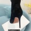 Amina Muaddi Heel 9.5cm Lily crystal Fringe Suede boots Black 2022