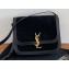 Saint Laurent solferino medium satchel bag in suede Leather 634305 Black