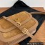 Saint Laurent solferino medium satchel bag in suede Leather 634305 Brown