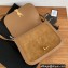 Saint Laurent solferino medium satchel bag in suede Leather 634305 Brown