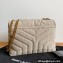 Saint Laurent Loulou Small Chain Bag "carré rive gauche" in jersey 494699