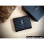 Saint Laurent cassandre bi-fold wallet 575879 Black/Silver