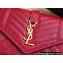 Saint Laurent small envelope wallet in mix Leather 651026 Red