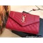 Saint Laurent small envelope wallet in mix Leather 651026 Red