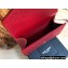 Saint Laurent small envelope wallet in mix Leather 651026 Red