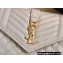 Saint Laurent small envelope wallet in mix Leather 651026 Beige