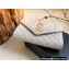Saint Laurent small envelope wallet in mix Leather 651026 Beige