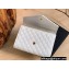 Saint Laurent small envelope wallet in mix Leather 651026 White