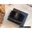 Saint Laurent cassandre Card Holder Wallet 607907 Black/Gold