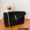 Saint Laurent puffer toy chain bag in Tweed 620333 Black