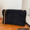 Saint Laurent puffer toy chain bag in Tweed 620333 Black