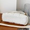 Saint Laurent puffer toy chain bag in Tweed 620333 White