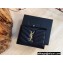 Saint Laurent cassandre flap card case Wallet 530841 Black/Gold