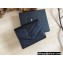 Saint Laurent cassandre Round Zipper Folded Wallet 403723 So Black