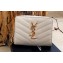 Saint Laurent cassandre Compact Bi-fold Wallet 403723 Beige