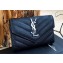 Saint Laurent cassandre small envelope wallet 414404 Black/Silver