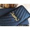 Saint Laurent cassandre zip around Wallet 358094 Black/Gold