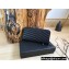 Saint Laurent cassandre zip around Wallet 358094 So Black