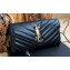 Saint Laurent cassandre large flap wallet 372264 Black/Gold