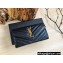Saint Laurent cassandre large flap wallet 372264 Black/Gold