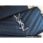 Saint Laurent cassandre large flap wallet 372264 Black/Silver