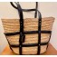 Saint Laurent Panier woven raffia tote Bag 685634