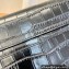 Saint Laurent manhattan clutch Bag in crocodile-embossed leather 695949 Black