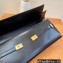 Saint Laurent manhattan clutch Bag in leather 695949 Black