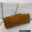 Saint Laurent puffer medium chain bag in Suede 557475 Brown