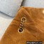 Saint Laurent puffer medium chain bag in Suede 557475 Brown