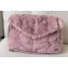 Saint Laurent puffer small chain bag in Wool 577476 Pink
