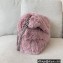 Saint Laurent puffer small chain bag in Wool 577476 Pink