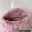 Saint Laurent puffer small chain bag in Wool 577476 Pink