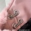 Saint Laurent puffer small chain bag in Wool 577476 Pink