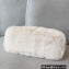 Saint Laurent puffer small chain bag in Wool 577476 White