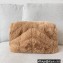 Saint Laurent puffer small chain bag in Wool 577476 Camel