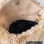 Saint Laurent puffer small chain bag in Wool 577476 Camel
