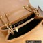 Saint Laurent loulou Medium chain bag in quilted "y" suede 574946 Brown