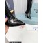 Prada Heel 8.5cm leather iconic triangle logo knee-high Boots Brushed Black