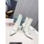 Prada Heel 8.5cm leather iconic triangle logo ankle Boots Brushed White