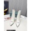 Prada Heel 8.5cm leather iconic triangle logo ankle Boots Brushed White